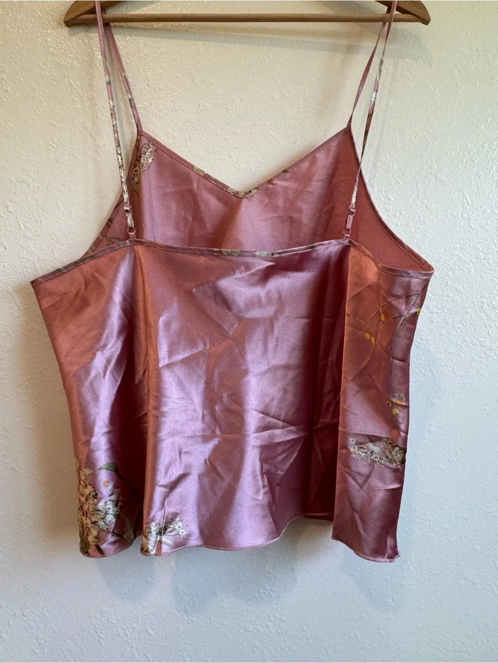 Unbranded 2XL Rose Pink Satin Floral Pajama Set